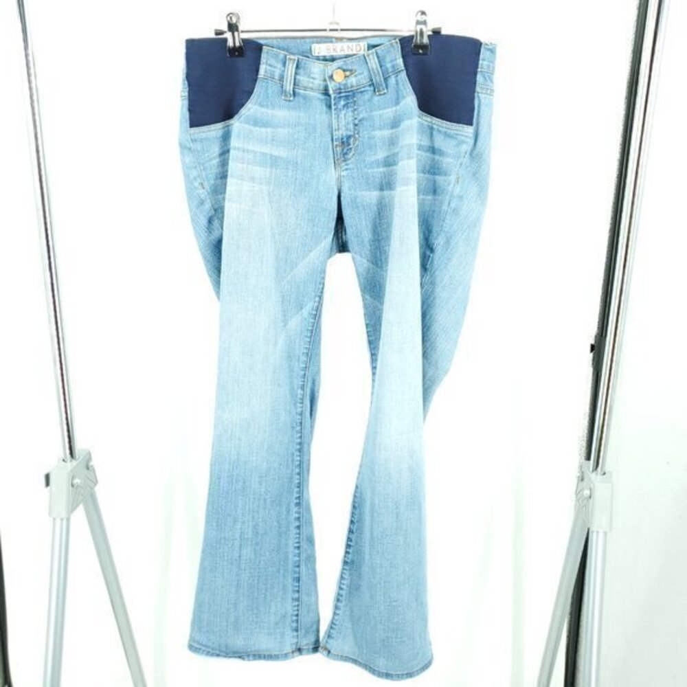 *Hemmed 29" Inseam* J Brand Mama J Waist Side Panel Flare Leg Low Rise Jeans 30